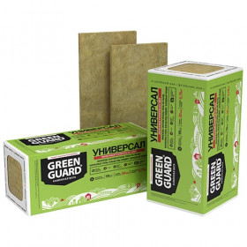 Плиты минераловатные GreenGuard 1200х600х100 мм (уп/4плиты) Плиты минераловатные GreenGuard 1200х600х100 мм (уп/4плиты)